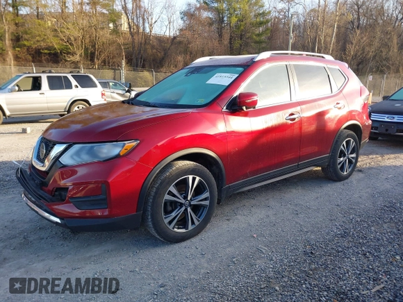 2019 Nissan Rogue SL with VIN 5N1AT2MV6KC744650, listed as a IAAI auction lot 41815344 with 82,773 mi miles. Bid and sale history available at carsss.com. Image 17.