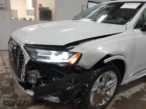 2023 Audi Q7 Premium Plus with VIN WA1LXBF79PD006076, listed as a IAAI auction lot 41410273 with 18,409 mi miles. Bid and sale history available at carsss.com. Image 6.
