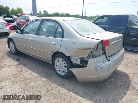 2004 Honda Civic LX with VIN 2HGES165X4H534246, listed as a IAAI auction lot 41921347 with 264,674 mi miles. Bid and sale history available at carsss.com. Image 3.