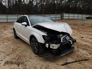 2018 Audi A3 Sedan Premium with VIN WAUB8GFF5J1090499, listed as a Copart auction lot 42452834 with 57,011 mi miles and Salvage Title. Bid and sale history available at carsss.com. Image 10.