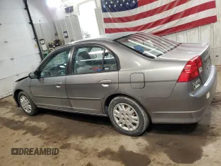 2004 Honda Civic LX with VIN 2HGES16594H615805, listed as a Copart auction lot 49741785 with 194,216 mi miles and Salvage Title. Bid and sale history available at carsss.com. Image 2.