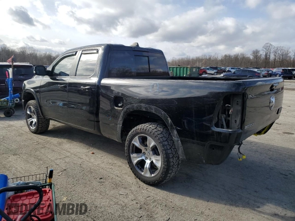 2019 Ram 1500 Laramie with VIN 1C6SRFDT3KN602992, listed as a Copart auction lot 44276045 with 79,272 mi miles and Salvage Title. Bid and sale history available at carsss.com. Image 2.