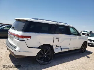 2023 Lincoln Navigator L Reserve with VIN 5LMJJ3LGXPEL16961, listed as a Copart auction lot 54719084 with 2,201 mi miles and Salvage Title. Bid and sale history available at carsss.com. Image 3.