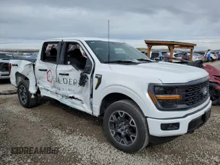 2024 Ford F-150 STX with VIN 1FTEW2LP8RKD86855, listed as a Copart auction lot 49816755 with 18,361 mi miles and Salvage Title. Bid and sale history available at carsss.com. Image 4.