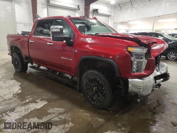2021 Chevrolet Silverado 3500HD LTZ with VIN 1GC4YUE71MF174718, listed as a Copart auction lot 85316804 with 60,557 mi miles and Salvage Title. Bid and sale history available at DreamBid. Image 4.