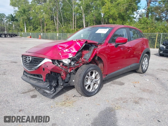 2018 Mazda CX-3 Sport with VIN JM1DKDB73J0305538, listed as a IAAI auction lot 41367063 with 109,884 mi miles. Bid and sale history available at carsss.com. Image 17.