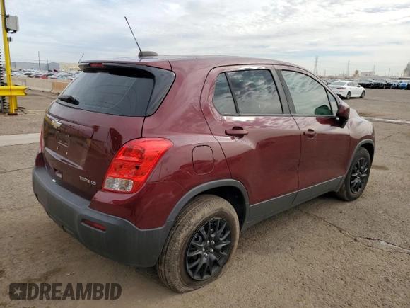 2016 Chevrolet Trax LS with VIN 3GNCJKSBXGL278381, listed as a Copart auction lot 46157955 with 27,434 mi miles and Clean Title. Bid and sale history available at carsss.com. Image 4.