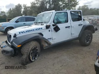 2024 Jeep Wrangler Rubicon with VIN 1C4RJXR67RW171200, listed as a Copart auction lot 71599434 with Not Provided miles and Salvage Title. Bid and sale history available at DreamBid. Image 1.