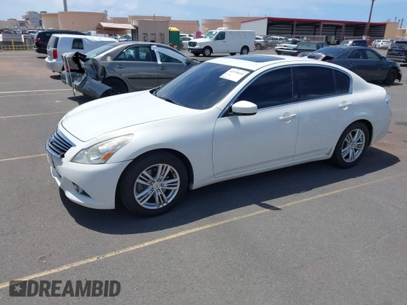 2012 Infiniti G25 Journey z VIN JN1DV6AP4CM812502, wystawiony jako IAAI lot #41928644 z przebiegiem 49 872 mil mil oraz . Historia ofert i sprzedaży dostępna na DreamBid. Obrazek 2.