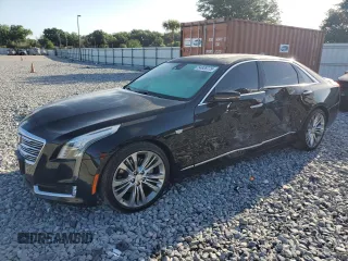 2018 Cadillac CT6 Sport AWD with VIN 1G6KP5R67JU134591, listed as a Copart auction lot 54928775 with 104,970 mi miles and Salvage title. Bid and sale history available at DreamBid. Image 1.