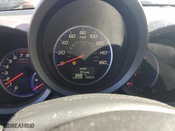 2011 Acura RDX with VIN 5J8TB1H2XBA008298, listed as a Copart auction lot 49531025 with 155,028 mi miles and Salvage Title. Bid and sale history available at carsss.com. Image 9.