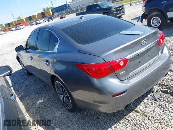 2014 Infiniti Q50 Premium z VIN JN1BV7AR0EM700278, wystawiony jako IAAI lot #42043943 z przebiegiem 107 369 mil mil oraz . Historia ofert i sprzedaży dostępna na DreamBid. Obrazek 3.