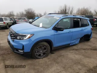 2024 Honda Passport TrailSport with VIN 5FNYF8H65RB013169, listed as a Copart auction lot 87853385 with 2,841 mi miles and Salvage Title. Bid and sale history available at carsss.com. Image 1.
