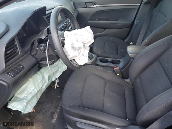 2019 Hyundai Elantra SE with VIN KMHD74LF4KU809108, listed as a Copart auction lot 89009265 with 52,350 mi miles and Salvage Title. Bid and sale history available at carsss.com. Image 7.
