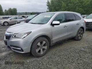 2014 Acura MDX with VIN 5FRYD4H21EB024366, listed as a Copart auction lot 61624225 with 58,698 mi miles and Salvage title. Bid and sale history available at DreamBid. Image 1.