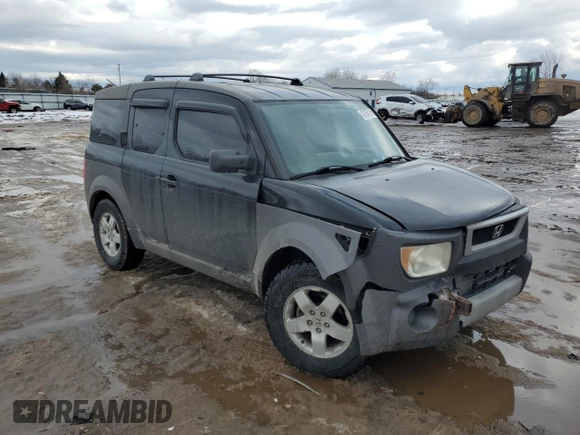 2004 Honda Element EX with VIN 5J6YH27604L003576, listed as a Copart auction lot 43266115 with 175,838 mi miles and Salvage Title. Bid and sale history available at DreamBid. Image 4.