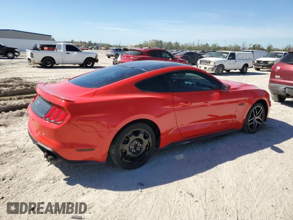 2018 Ford Mustang GT with VIN 1FA6P8CFXJ5178562, listed as a Copart auction lot 49602375 with 94,076 mi miles and Salvage Title. Bid and sale history available at DreamBid. Image 3.