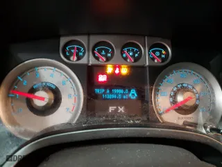 2010 Ford F-150 XL with VIN 1FTFW1EV9AFA78102, listed as a Copart auction lot 45116205 with 113,894 mi miles and Salvage Title. Bid and sale history available at carsss.com. Image 9.