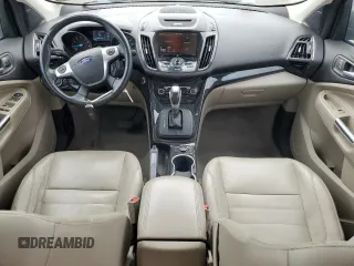 2014 Ford Escape Titanium with VIN 1FMCU9J90EUC89590, listed as a Copart auction lot 43985065 with 128,878 mi miles and Salvage Title. Bid and sale history available at carsss.com. Image 8.