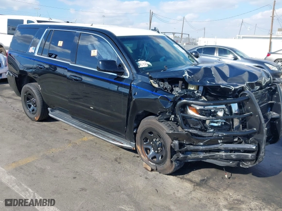 2018 Chevrolet Tahoe Commercial with VIN 1GNLCDECXJR298690, listed as a IAAI auction lot 41367931 with 1 mi miles. Bid and sale history available at carsss.com. Image 1.