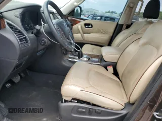 2017 Nissan Armada SV with VIN JN8AY2ND2H9005734, listed as a Copart auction lot 66309634 with 112,585 mi miles and Salvage Title. Bid and sale history available at carsss.com. Image 7.