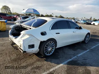 2023 Mercedes-Benz S-Class S 500 with VIN W1K6G6DB3PA210705, listed as a Copart auction lot 42820065 with 5,078 mi miles and Salvage Title. Bid and sale history available at carsss.com. Image 3.