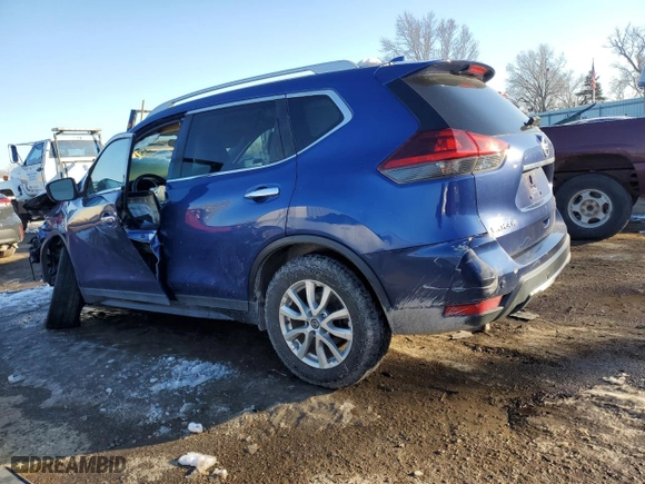 2019 Nissan Rogue SV with VIN 5N1AT2MTXKC768397, listed as a Copart auction lot 41624035 with 69,423 mi miles and Salvage Title. Bid and sale history available at carsss.com. Image 2.