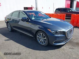 2018 Genesis G80 3.8L z VIN KMHGN4JE7JU215740, wystawiony jako IAAI lot #40870713 z przebiegiem 102 212 mil mil oraz . Historia ofert i sprzedaży dostępna na DreamBid. Obrazek 1.