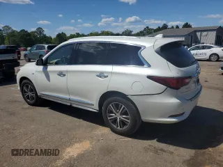 2017 Infiniti QX60 with VIN 5N1DL0MN6HC553949, listed as a Copart auction lot 52230465 with 107,277 mi miles and Salvage Title. Bid and sale history available at carsss.com. Image 2.