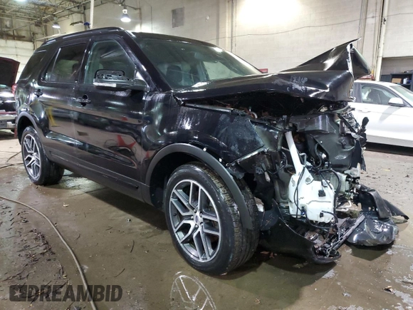 2018 Ford Explorer Sport with VIN 1FM5K8GT6JGC83913, listed as a Copart auction lot 47794745 with Not Provided miles and Non Repairable. Bid and sale history available at DreamBid. Image 4.