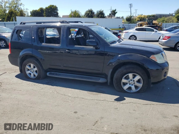 2010 Nissan Pathfinder SE with VIN 5N1AR1NBXAC628993, listed as a Copart auction lot 64094665 with Not provided miles and Salvage title. Bid and sale history available at DreamBid. Image 4.