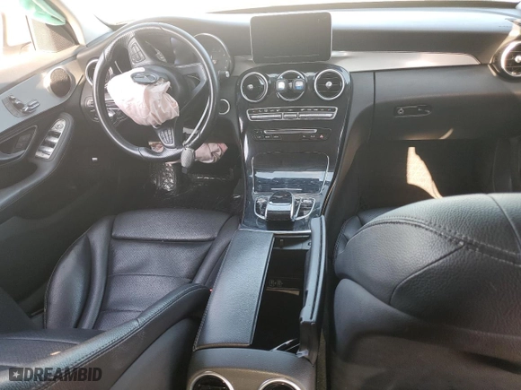 2015 Mercedes-Benz C-Class C 300 with VIN 55SWF4JB4FU055687, listed as a Copart auction lot 64046974 with 0 mi miles and Salvage Title. Bid and sale history available at carsss.com. Image 8.