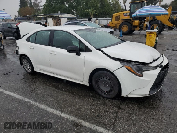 2021 Toyota Corolla LE with VIN 5YFEPMAE6MP252219, listed as a Copart auction lot 47689615 with 124,846 mi miles and Salvage Title. Bid and sale history available at carsss.com. Image 4.