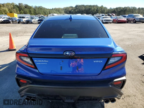 2022 Subaru WRX with VIN JF1VBAA69N9014593, listed as a Copart auction lot 81562274 with 16,231 mi miles and Salvage Title. Bid and sale history available at carsss.com. Image 6.