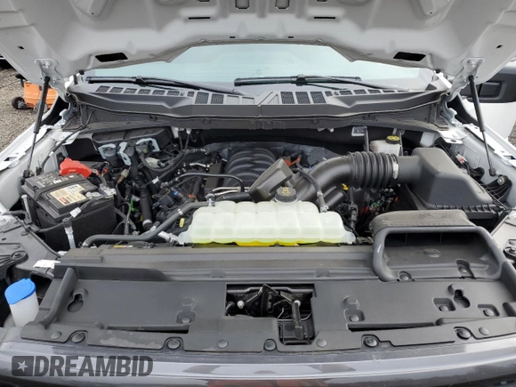 2024 Ford F-150 with VIN 1FTFX2L53RKD08080, listed as a Copart auction lot 43693095 with 4,381 mi miles and Salvage title. Bid and sale history available at DreamBid. Image 11.