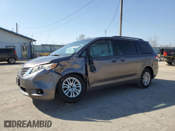 2013 Toyota Sienna XLE AAS with VIN 5TDYK3DC2DS394736, listed as a Copart auction lot 51162615 with 246,215 mi miles and Salvage Title. Bid and sale history available at carsss.com. Image 1.