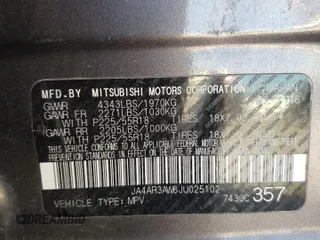 2018 Mitsubishi Outlander Sport SE 2.4 with VIN JA4AR3AW6JU025102, listed as a Copart auction lot 88298575 with 95,547 mi miles and Salvage Title. Bid and sale history available at carsss.com. Image 15.