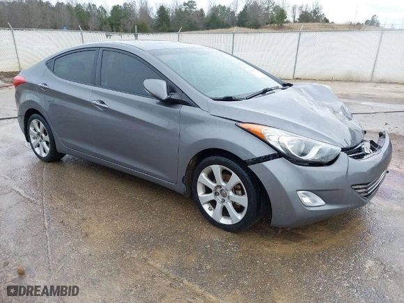 2013 Hyundai Elantra GLS PZEV with VIN 5NPDH4AE9DH421381, listed as a IAAI auction lot 41435537 with 253,528 mi miles. Bid and sale history available at carsss.com. Image 1.