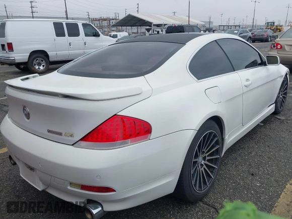 2005 BMW 6 Series 645Ci with VIN WBAEH73455B193065, listed as a IAAI auction lot 41507323 with 155,544 mi miles. Bid and sale history available at carsss.com. Image 4.