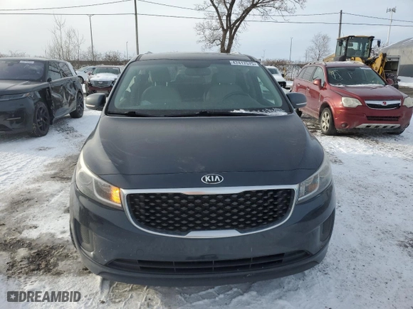 2017 Kia Sedona LX with VIN KNDMB5C17H6258120, listed as a Copart auction lot 47417575 with NaN miles and Salvage Title. Bid and sale history available at carsss.com. Image 5.