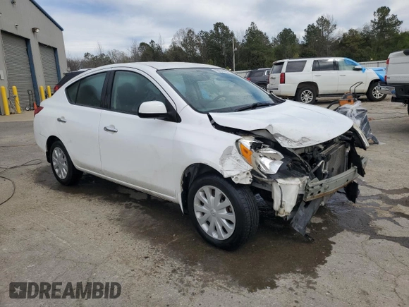 2012 Nissan Versa SV with VIN 3N1CN7AP6CL856710, listed as a Copart auction lot 50091055 with 96,104 mi miles and Salvage Title. Bid and sale history available at carsss.com. Image 4.