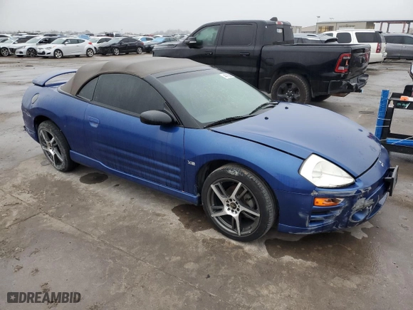 2005 Mitsubishi Eclipse GTS with VIN 4A3AE75H65E014165, listed as a Copart auction lot 44315235 with 67,285 mi miles and Salvage Title. Bid and sale history available at carsss.com. Image 4.