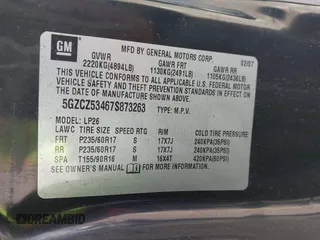 2007 Saturn VUE V6 z VIN 5GZCZ53467S873263, wystawiony jako IAAI lot #42253824 z przebiegiem 157 810 mil mil oraz . Historia ofert i sprzedaży dostępna na DreamBid. Obrazek 9.