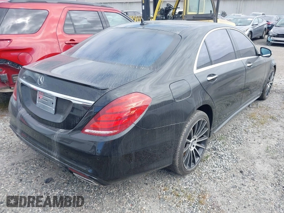 2015 Mercedes-Benz S-Class S 550 with VIN WDDUG8CB5FA133287, listed as a IAAI auction lot 41652775 with 55,788 mi miles. Bid and sale history available at carsss.com. Image 4.