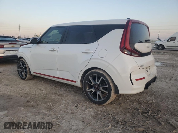 2022 Kia Soul Turbo with VIN KNDJ53AFXN7180712, listed as a Copart auction lot 43558835 with 55,487 mi miles and Salvage Title. Bid and sale history available at carsss.com. Image 2.