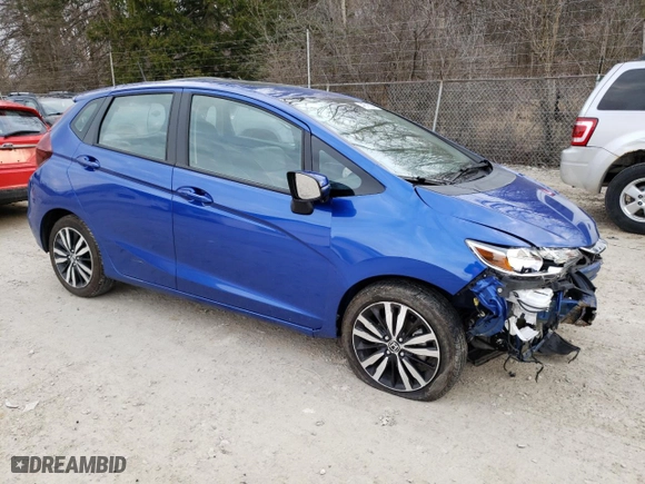 2018 Honda Fit EX-L with VIN 3HGGK5H93JM705870, listed as a Copart auction lot 44578294 with 52,332 mi miles. Bid and sale history available at carsss.com. Image 4.