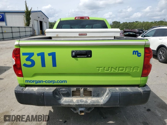 2018 Toyota Tundra 2WD SR with VIN 5TFRM5F17JX133906, listed as a Copart auction lot 49607144 with 186,798 mi miles. Bid and sale history available at carsss.com. Image 6.
