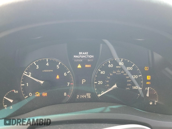 2010 Lexus RX 350 with VIN 2T2ZK1BA0AC038280, listed as a Copart auction lot 56547915 with 214,476 mi miles and Clean Title. Bid and sale history available at DreamBid. Image 9.