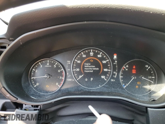 2024 Mazda CX-50 Premium with VIN 7MMVABDY5RN202993, listed as a Copart auction lot 47599245 with 16,881 mi miles and Salvage title. Bid and sale history available at DreamBid. Image 9.