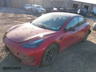 2022 Tesla Model 3 Long Range with VIN 5YJ3E1EB1NF189751, listed as a IAAI auction lot 41822463 with 109,269 mi miles. Bid and sale history available at carsss.com. Image 2.